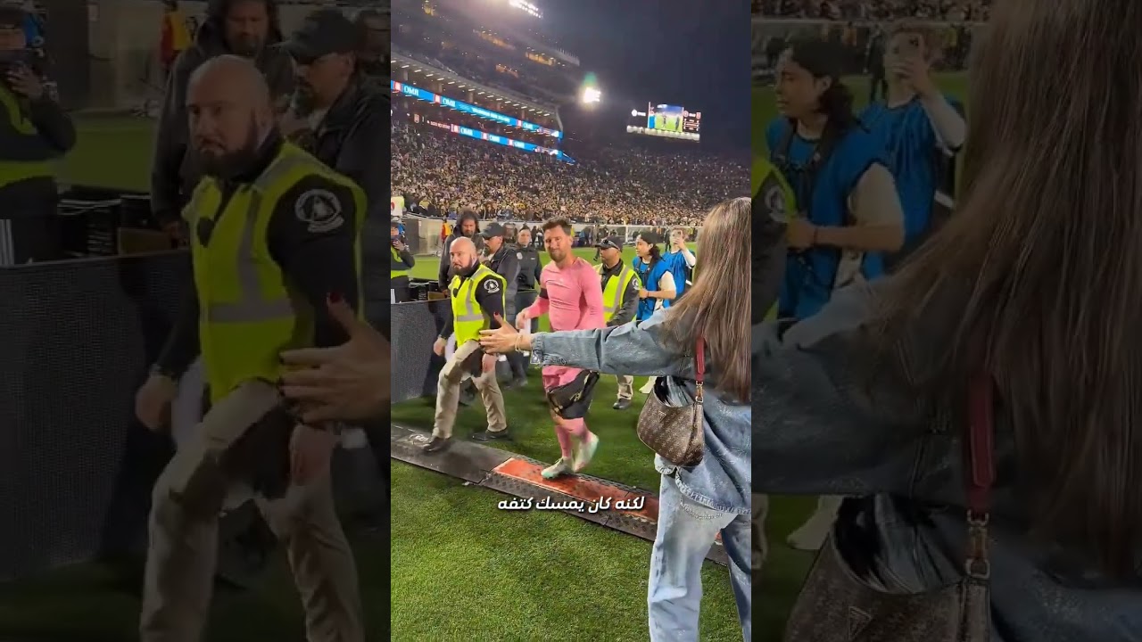 حصلت الفتاة على لقاء لطيف مع ميسي! 😳