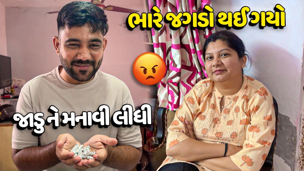 ગમે એમ કરીને જાડુ ને મનાવી લીધી😜 - Vlog | Pagal Gujju
