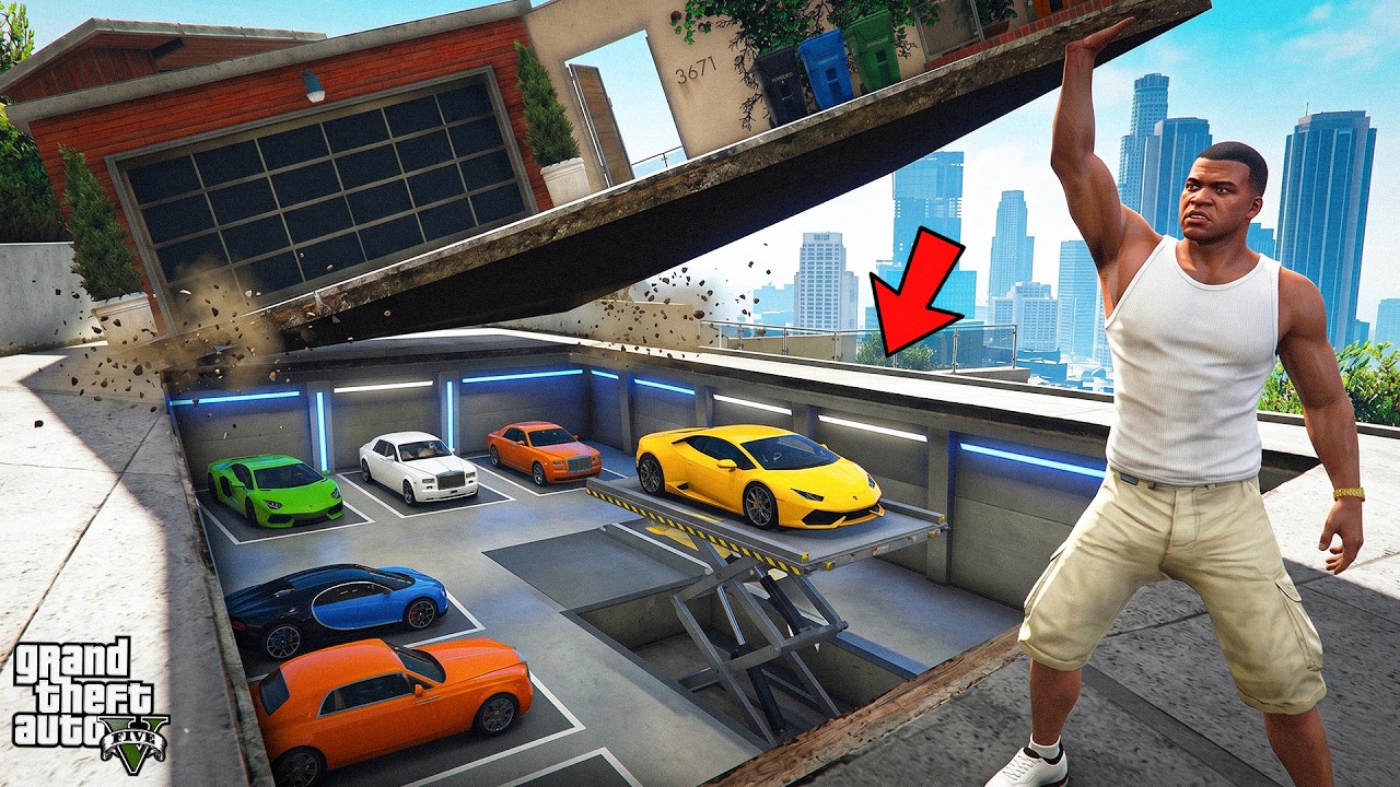 Franklin Revealed A New Secret Garage Under His Own House in GTA 5 !
