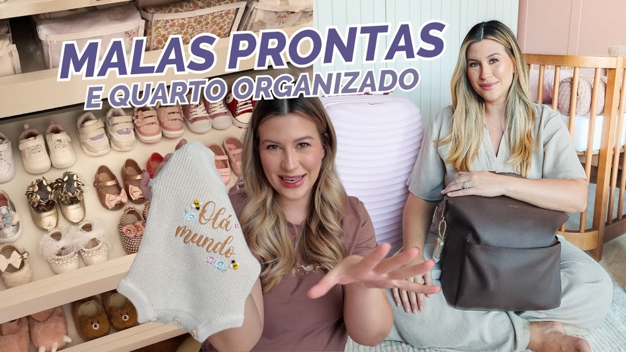 VLOGÃO: ARRUMANDO O QUARTO E MALA MATERNIDADE da ELISA
