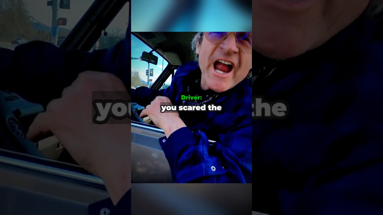 Biker Scares Van Driver on the Road 😂