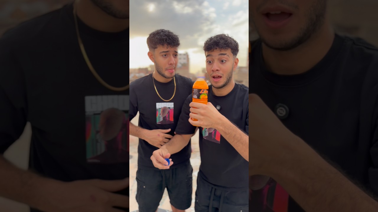 التوينز سرقو عصير المنجا شوفو عملت اي 🥺😱