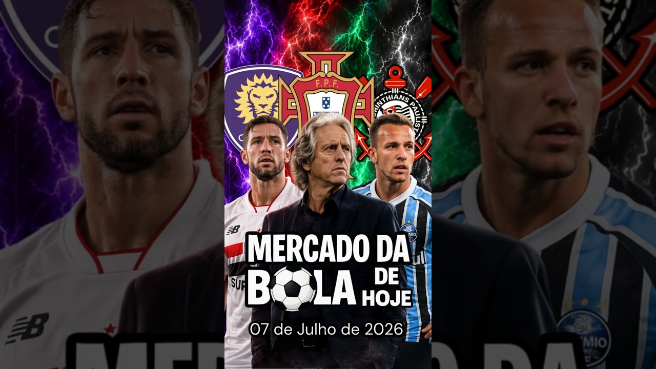 🔥 JORGE JESUS SERÁ O TÉCNICO DE PORTUGAL? CALLERI PODE SAIR DO SPFC E ARTHUR CONVERSA COM O TIMÃO!