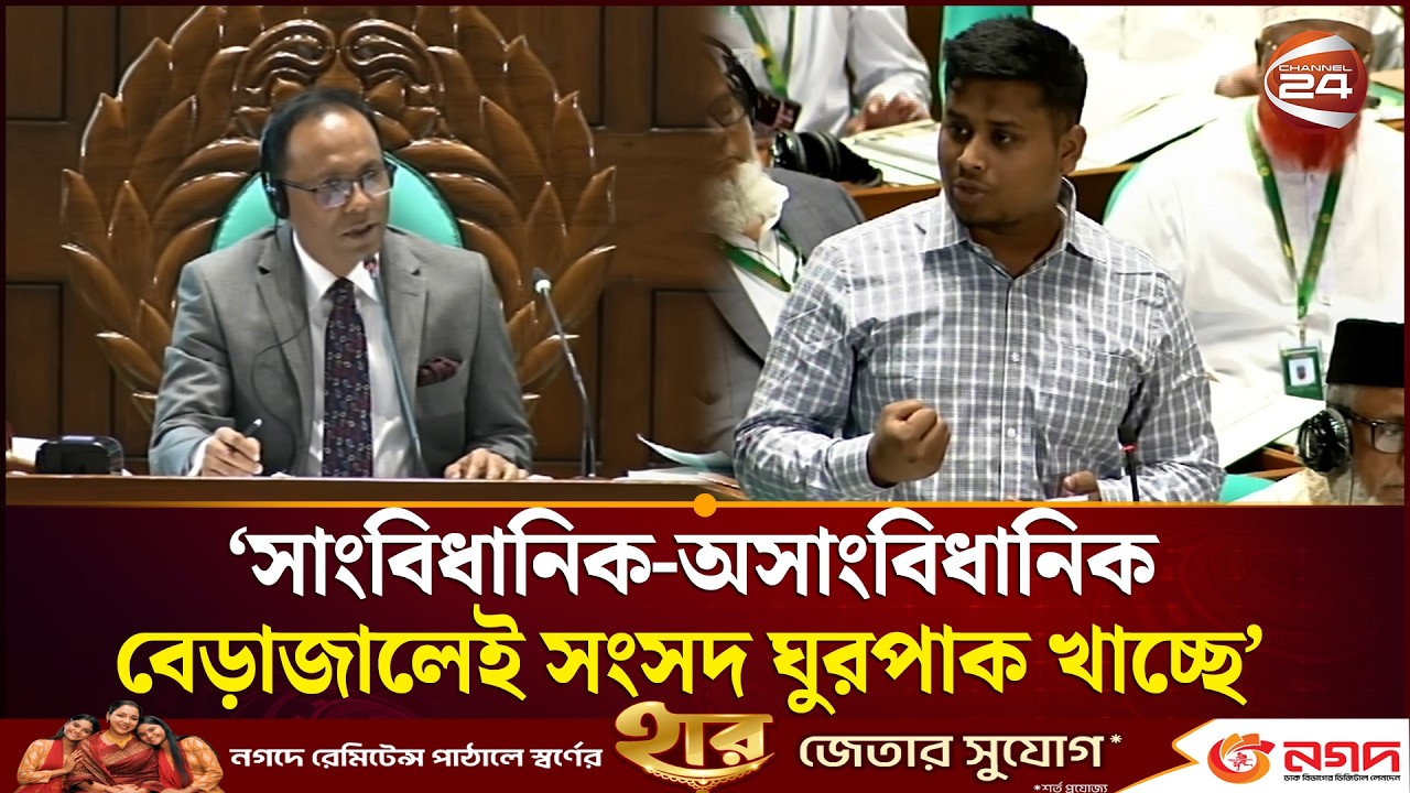 সাংবিধানিক-অসাংবিধানিক বেড়াজালেই সংসদ ঘুরপাক খাচ্ছে: হাসনাত | Hasnat Abdullah | Channel 24