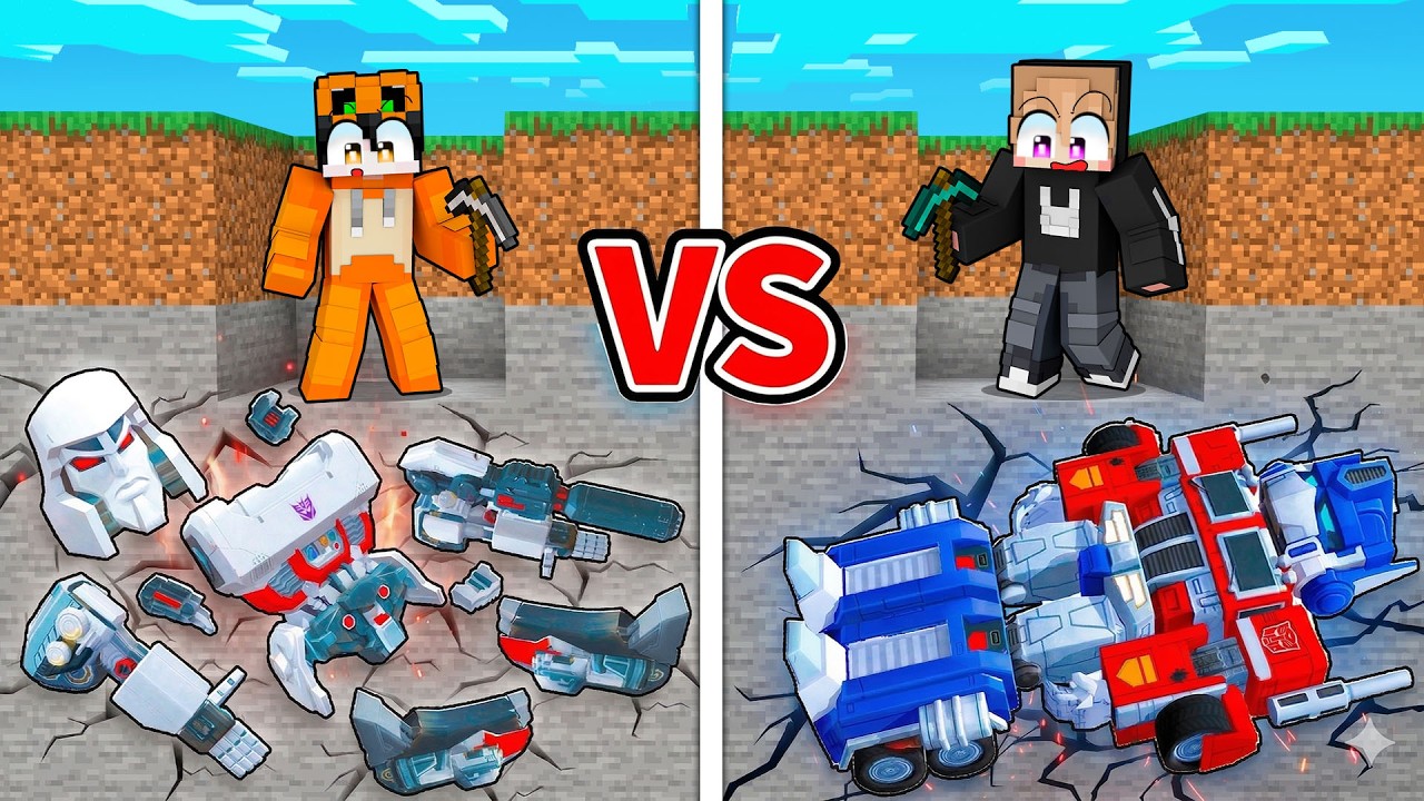 AKU MENEMUKAN TRANSFORMERS YANG TERKUBUR DI MINECRAFT!!