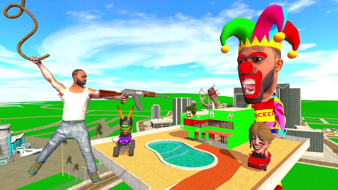 Franklin Save His House From Joker Monster Franklin in Indian Bike Driving 3d: