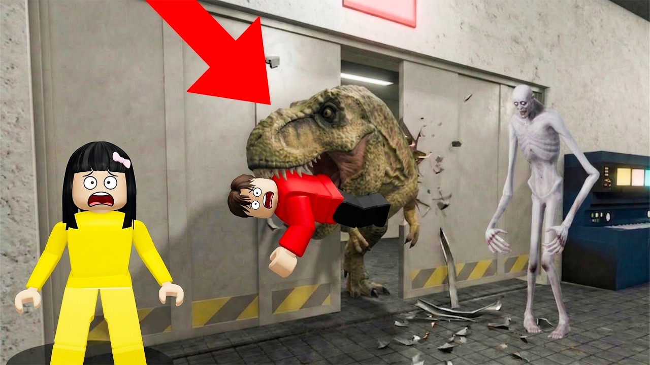 Yuta Mio Dan Baby Celine Menemukan SCP Dinosaurus Yang Besar Dan Mengerikan | ROBLOX