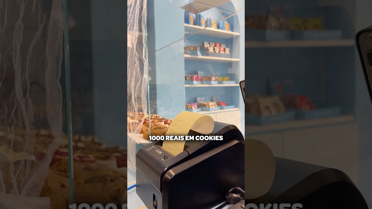 1000 REAIS EM COOKIES! 🍪 #blog #rotina #cookie #confeitaria