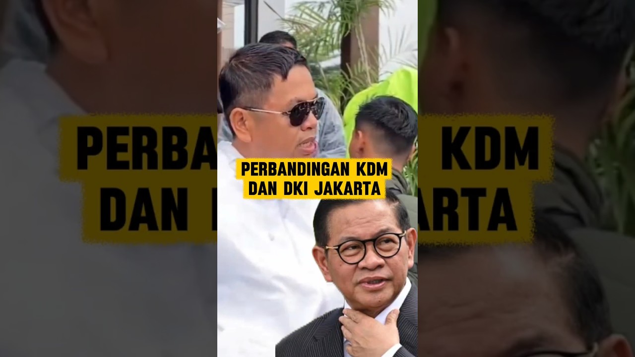 perbandingan KDM dengan gubernur DKI Jakarta.