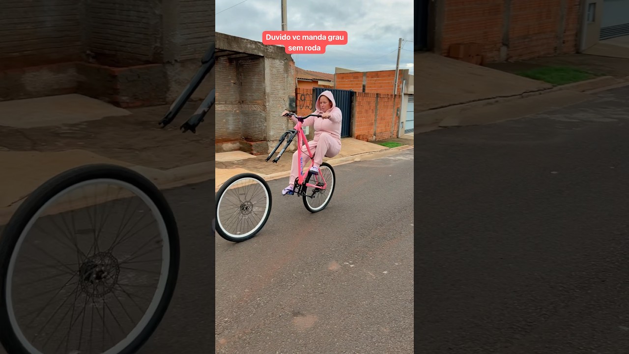 Fui mandar grau sem roda e olha oque aconteceu  #bike #grau244 #montadinha #bicicleta #grau