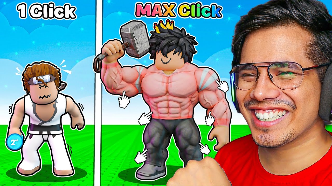 TROLLING JACK IN ROBLOX +1 STRENGTH PER CLICK 😱