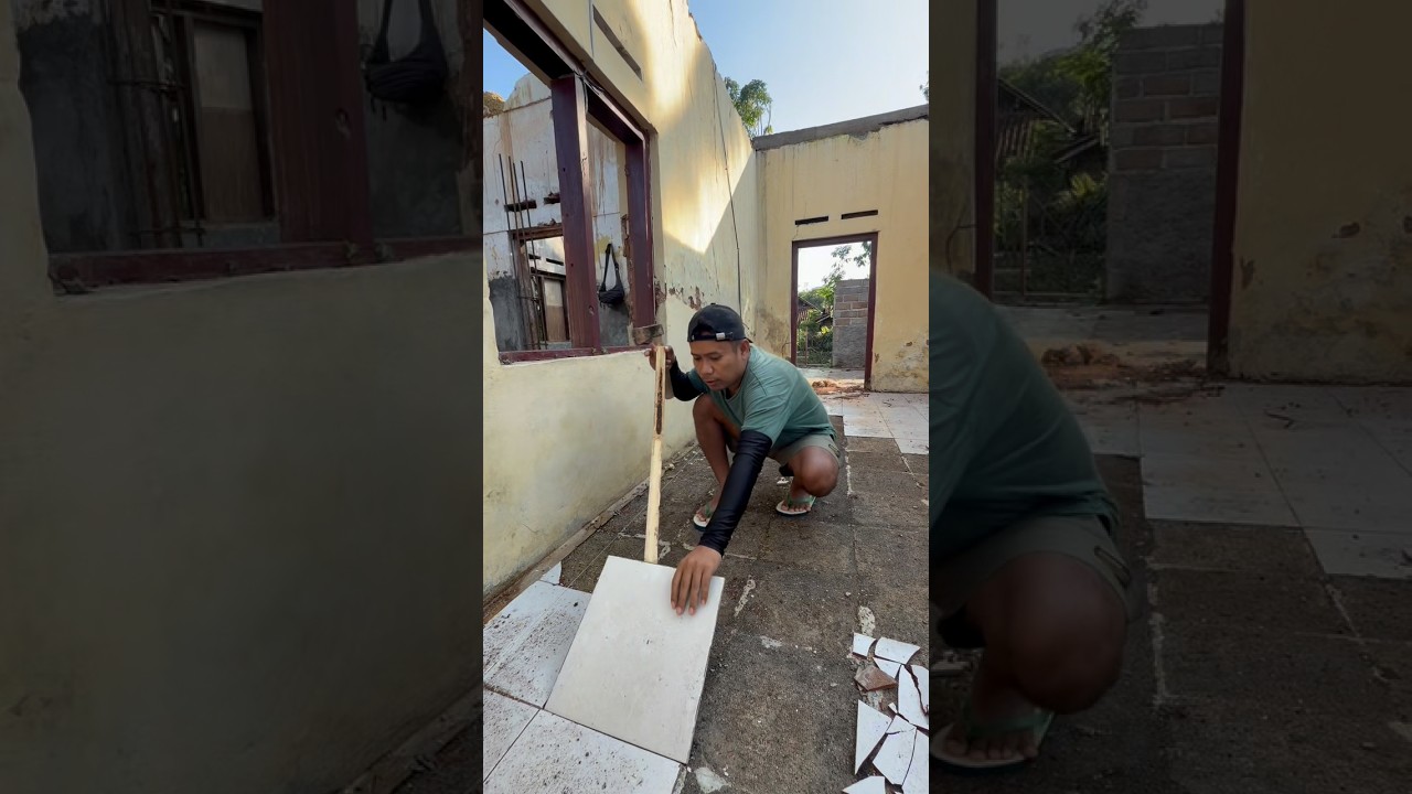 CARA MUDAH COPOT KERAMIK #shortvideo