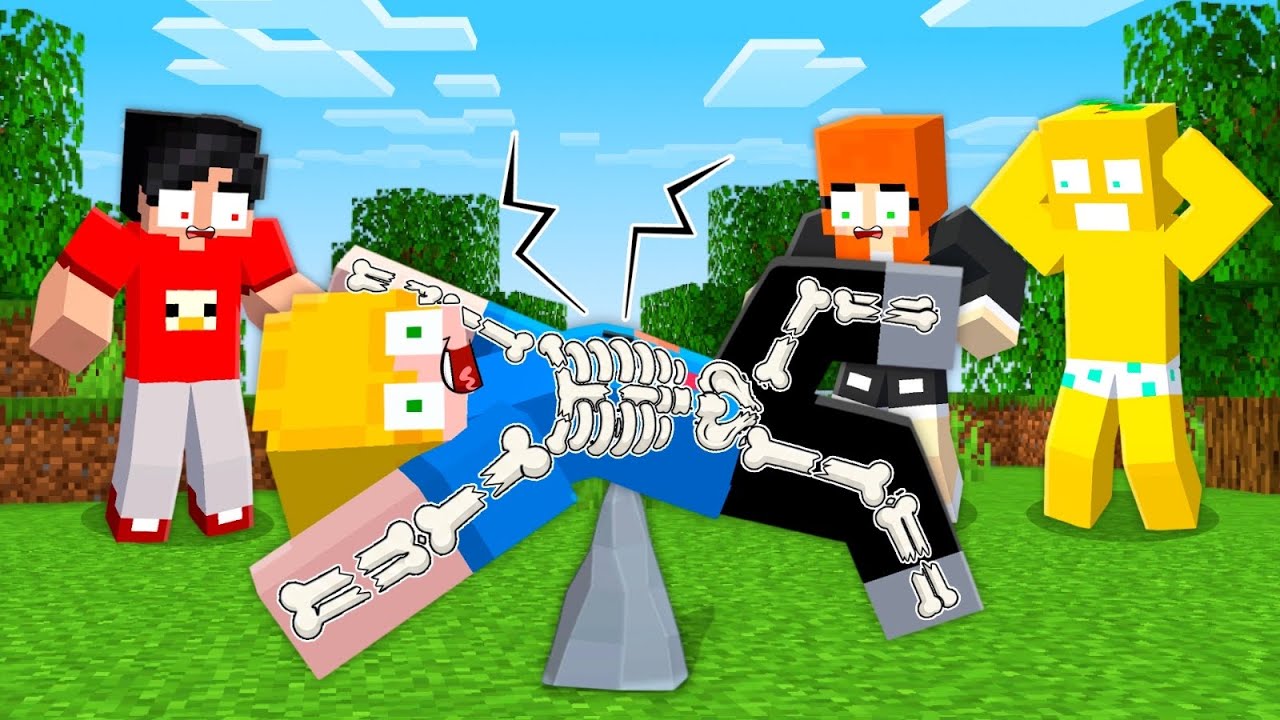 QUEBREI Todos os meus OSSOS no minecraft