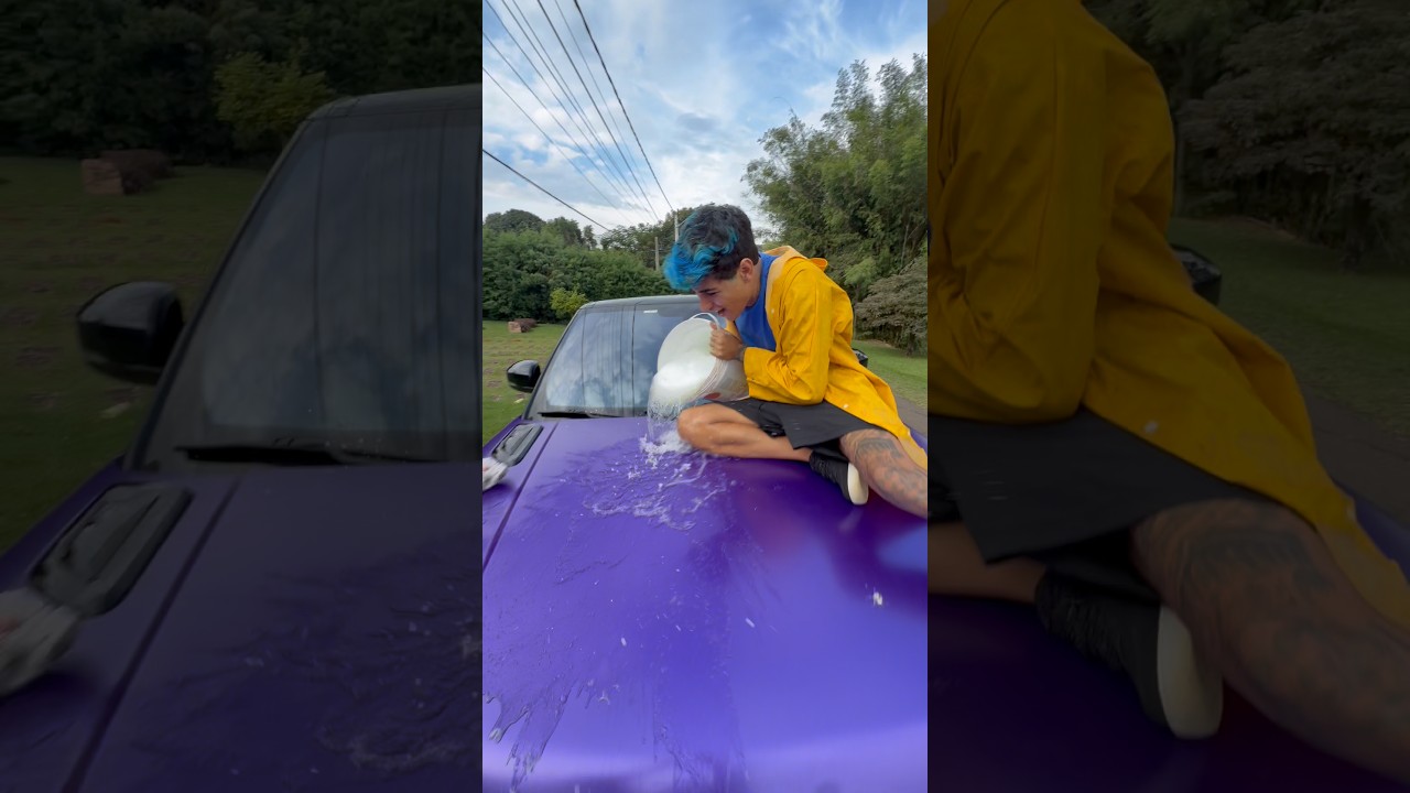 LAVANDO O CARRO
