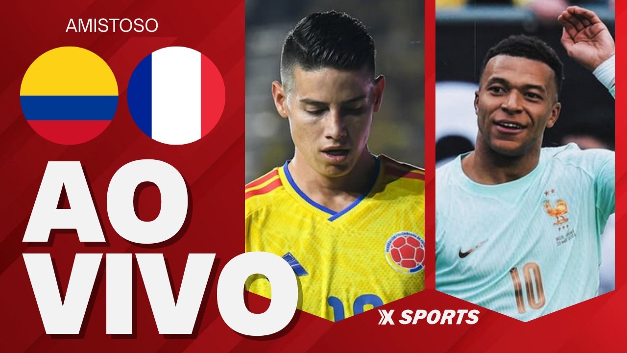 COLÔMBIA X FRANÇA - AO VIVO E COM IMAGENS - AMISTOSO