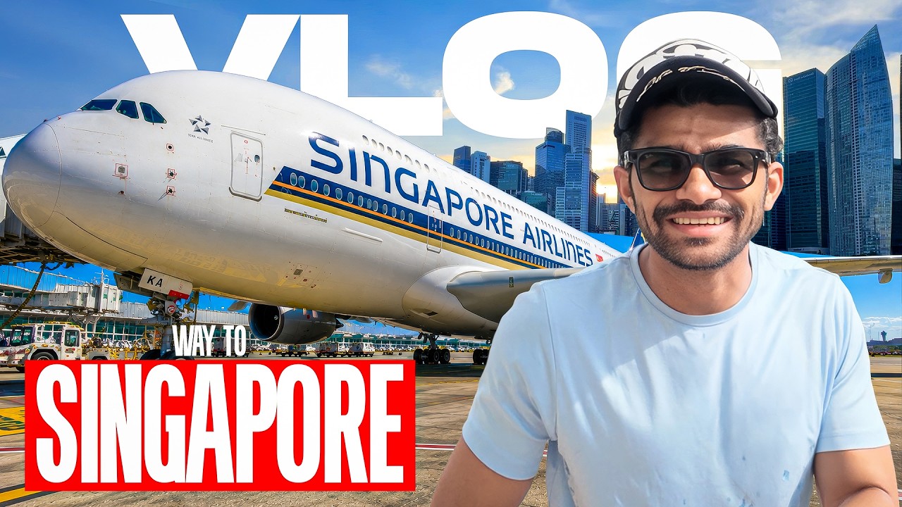 Premium Class Flight Safar & Singapore की खूबसूरती | Vlog No . 391