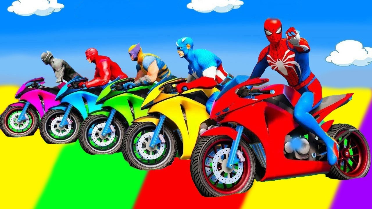 SPIDER-MAN against TUNG TUNG TUNG SAHUR on Motorcycle in RAINBOW SPIDERS BRIDGE | GTA MULTIVERSE5