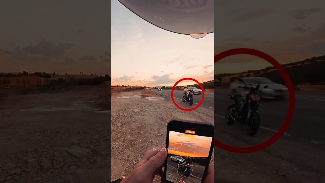 رأى سيارة BMW تمرّ من جانبه… ففعل هذا! 😳 (🎥/@ademtg)