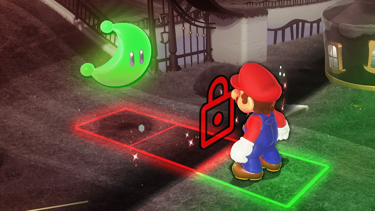 Mario Odyssey but the world is "Tile-Locked"