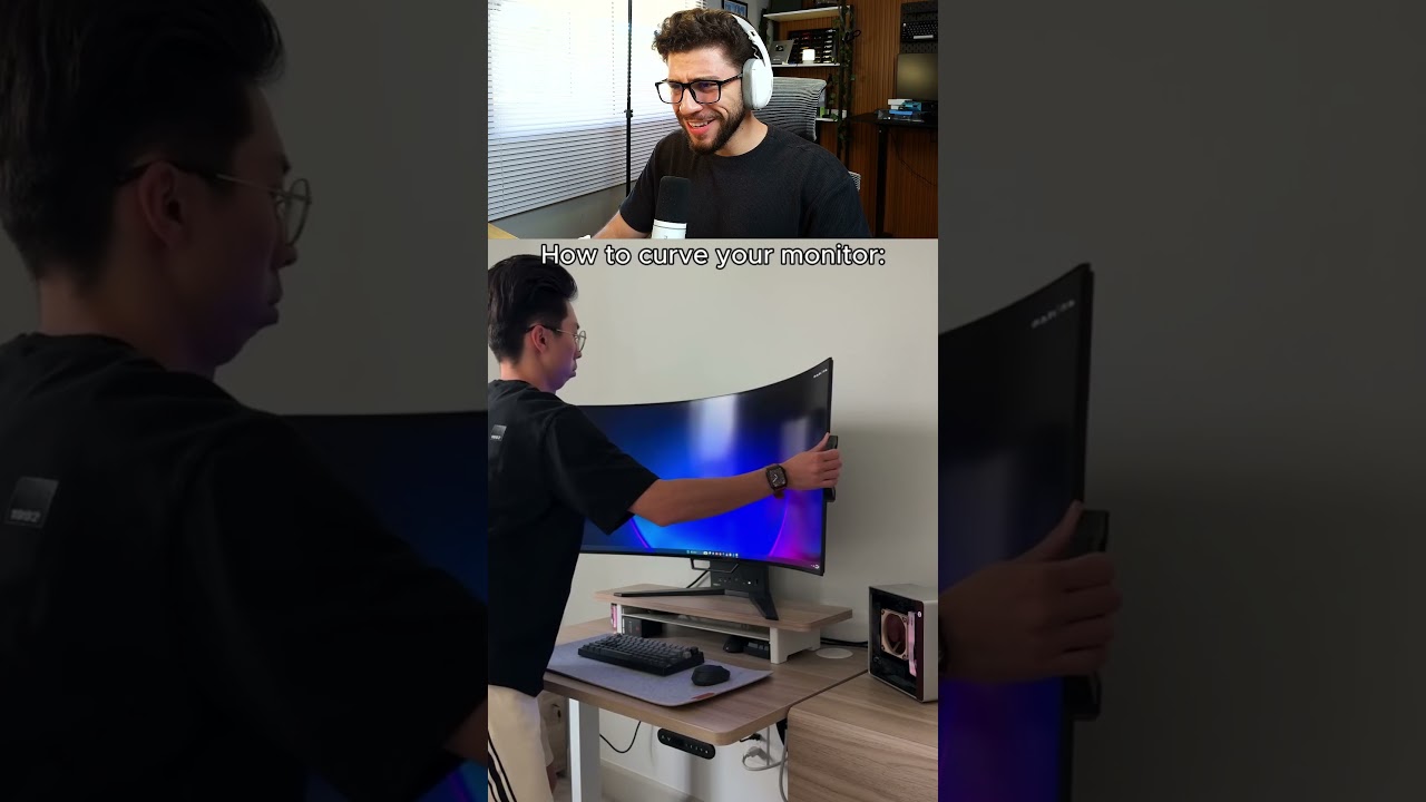 Deu ruim no monitor curvo