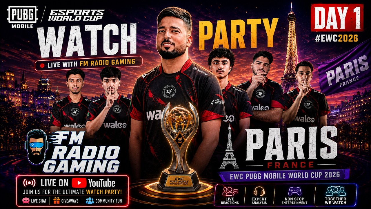 EWC 2026 Group Stage Day 1 | GROUP A | PUBG MOBILE WORLD CUP  | FM Radio Gaming