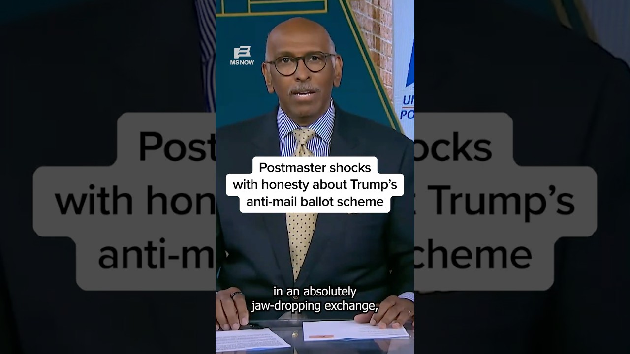 Postmaster shocks with honesty about Trump's anti-mail ballot scheme