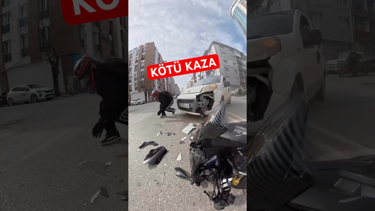 Bu kazada hata bende mi?? 🤔#motovlog #motorcu #kaza #motorkazası