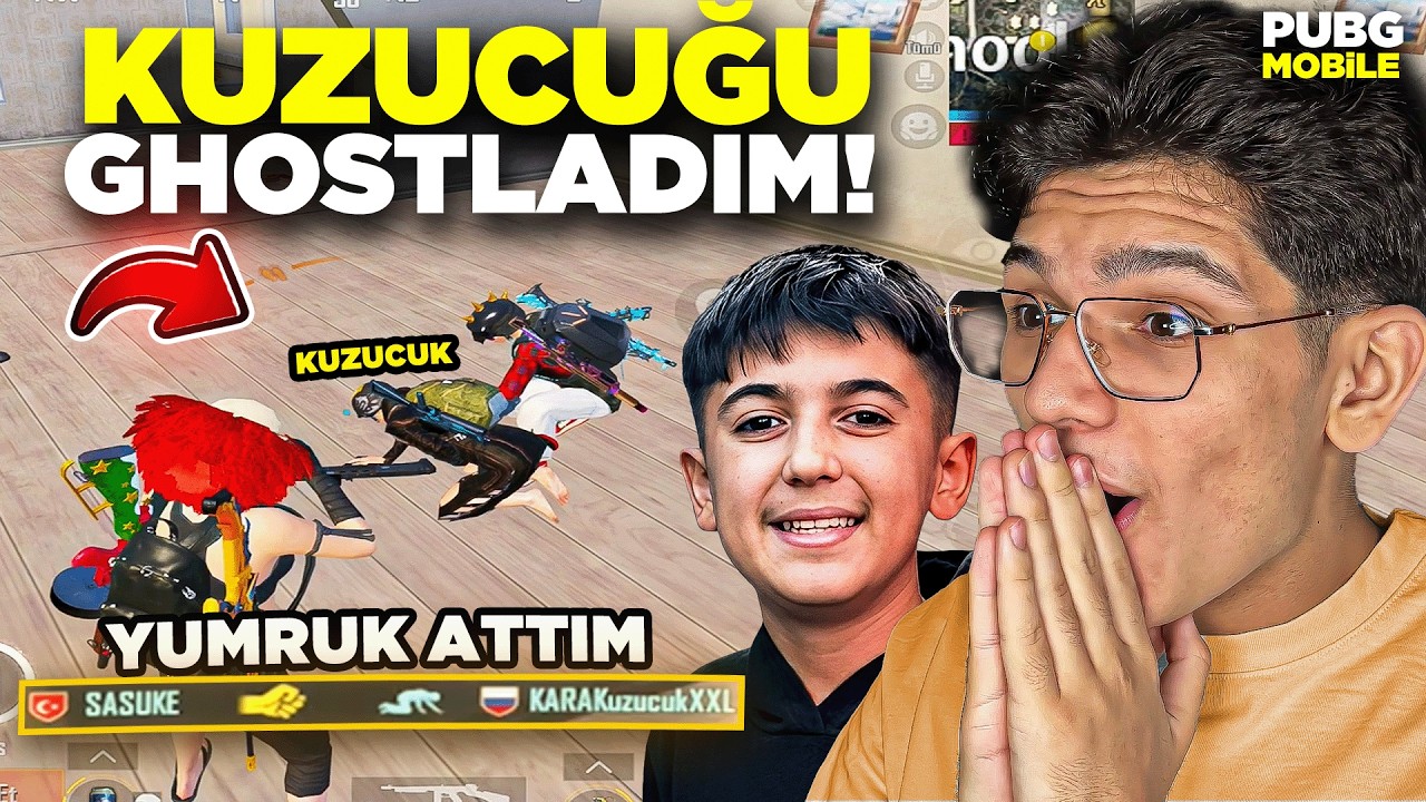KUZUCUĞU YAYINDA GHOSTLADIM YUMRUK ATTIM! - PUBG MOBİLE
