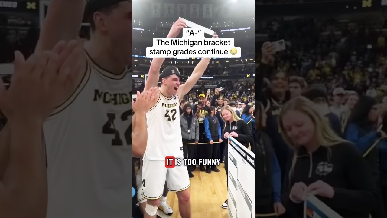 They grade every March Madness stamp! #shorts #marchmadness #michigan