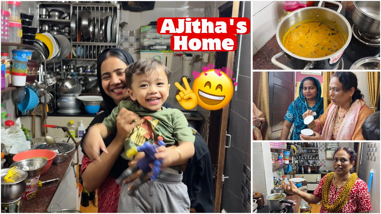 We Stayed at Ajitha Aunty’s Home 😍🏠 | Fun Days 🫶🏻| Special Prawns Curry🍛 | Sunaina | Suhana| Mashura