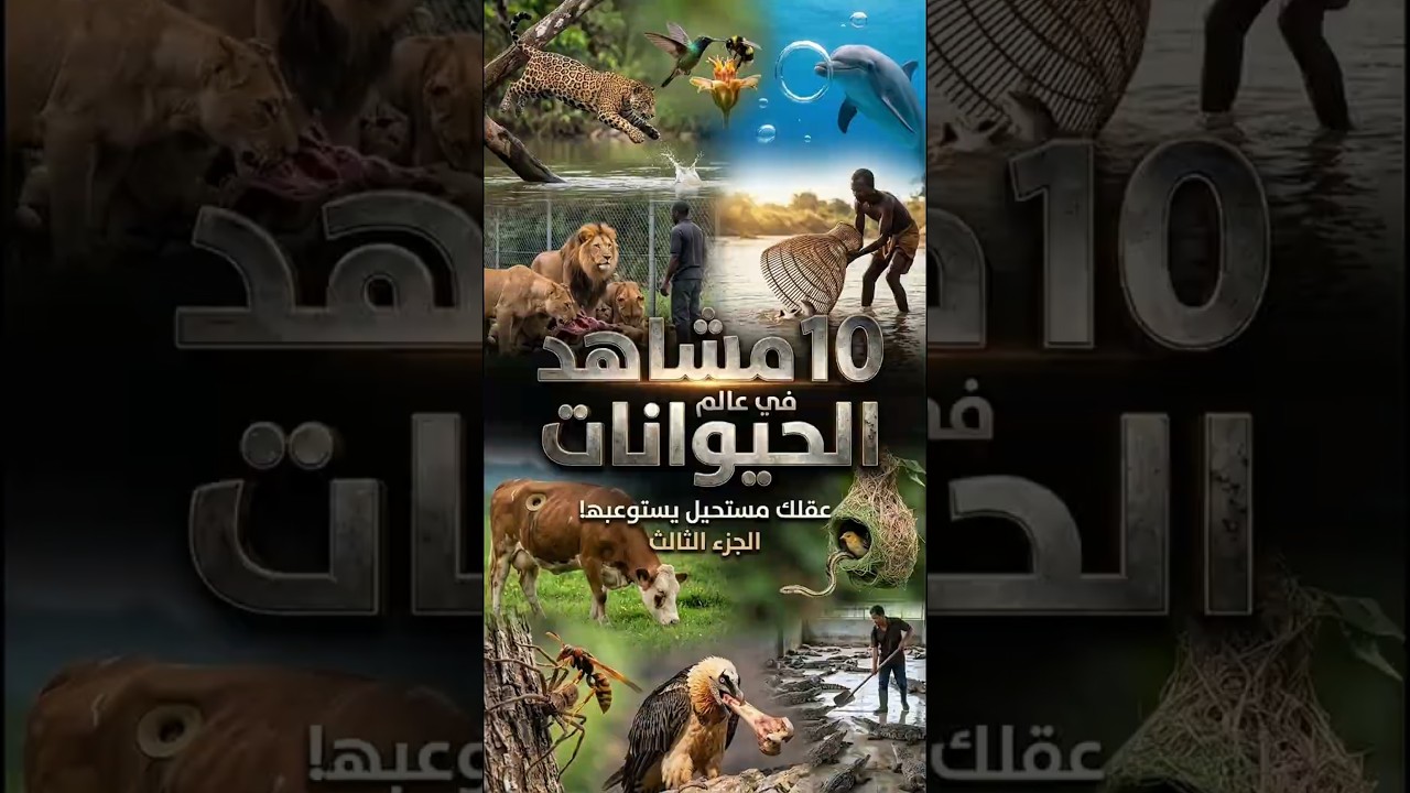 10 لحظات في عالم الحيوانات… عقلك مستحيل يستوعبها! 🤯 الجزء الـ3 #wildlife #Shorts #m7etmedia