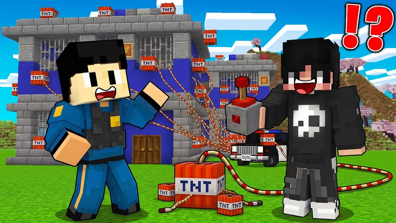 ماين كرافت لايف ستيل الحرامية #9 : بعد الفوز الساحق على الشرطة قررت افـجر مقرهم !!؟