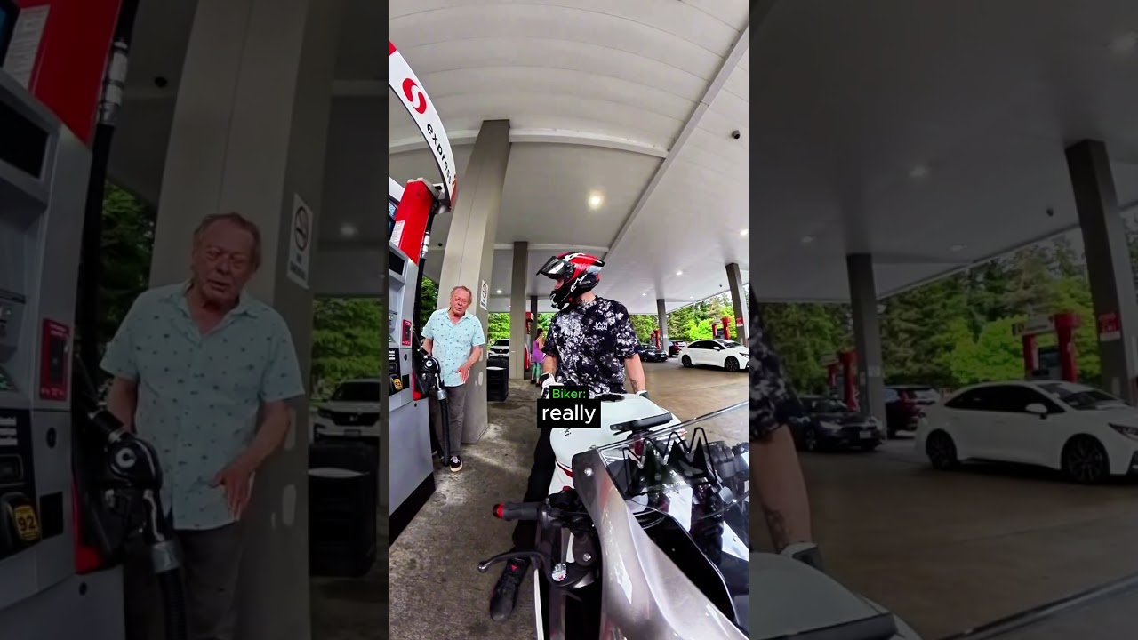 man gives biker a good tip
