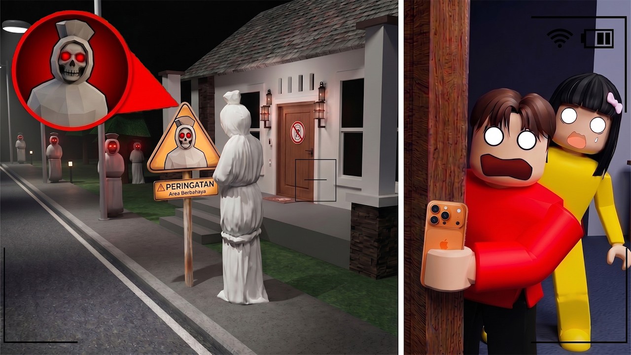 Yuta Mio Lihat Penampakan TANDA POCONG BERDARAH Di Depan Rumah, Jangan Dibuka! | ROBLOX