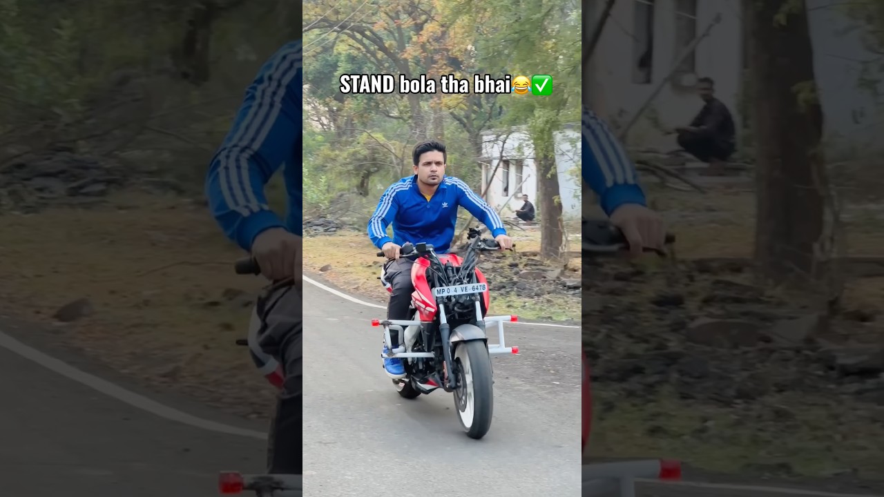 STAND bola tha bhaiya😂✅ #farazstuntrider #biker #hayabusa #superbikes #bike
