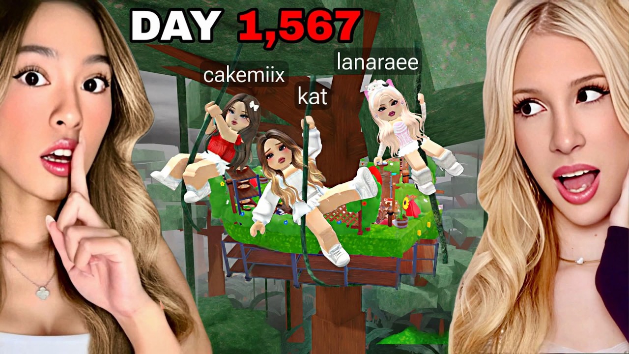 We Built A TREEHOUSE BASE In The JUNGLE BIOME For 99 Nights In The Forest..