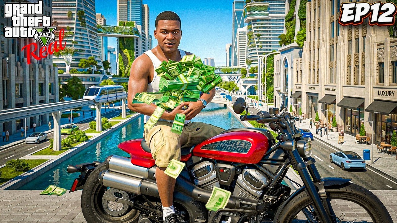 Franklin Collecting The Most Amount Of Money Possible In GTA 5 Real !