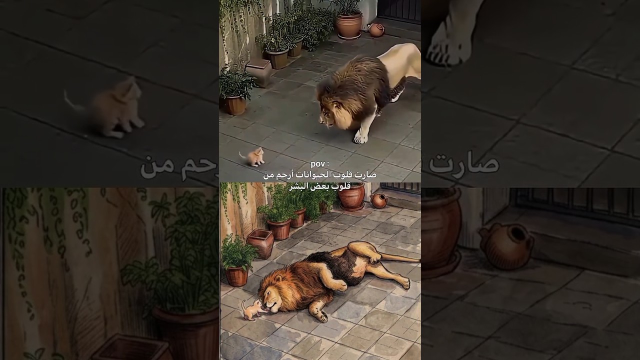 فعلاً قلوب الحيوان وفيه🥹