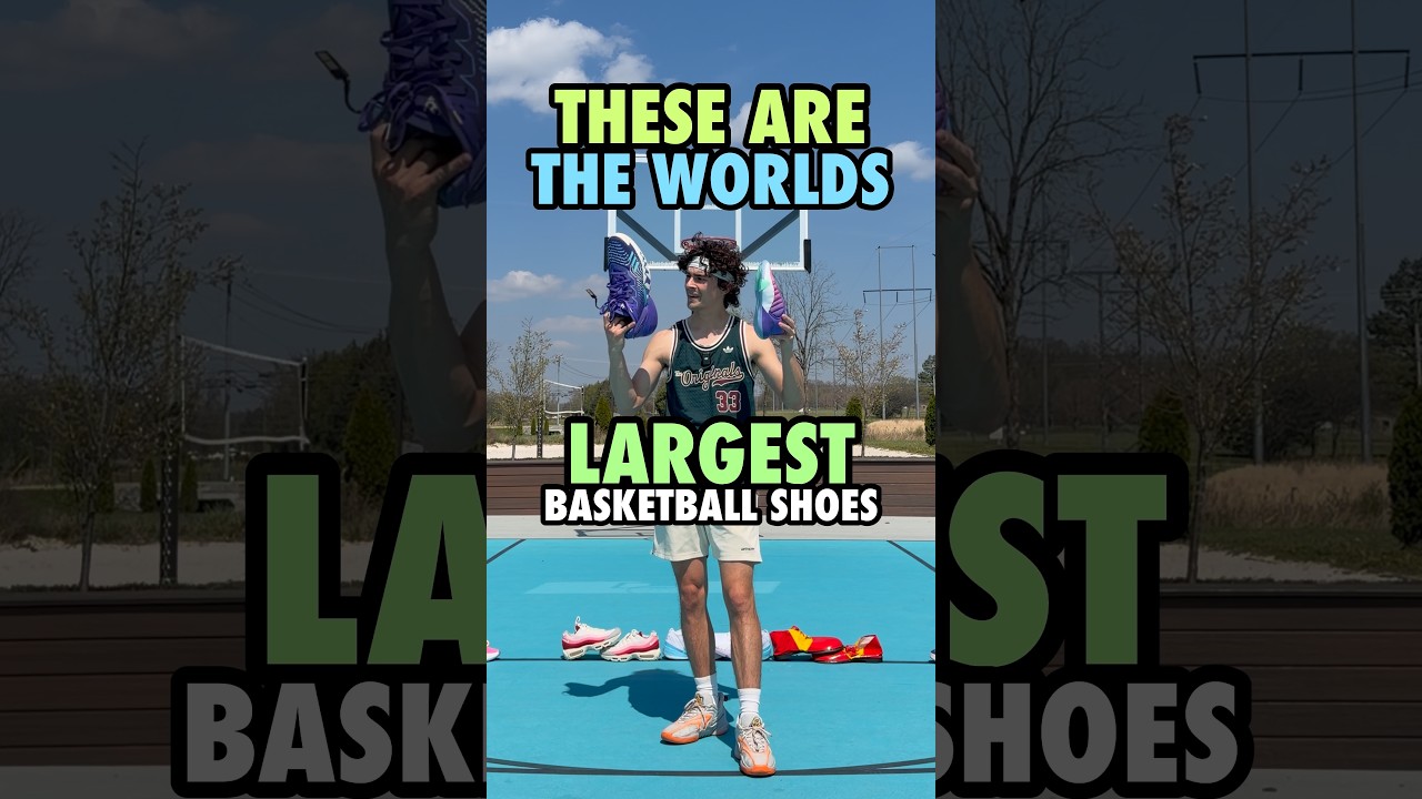 Dunking in the Worlds LARGEST Shoes