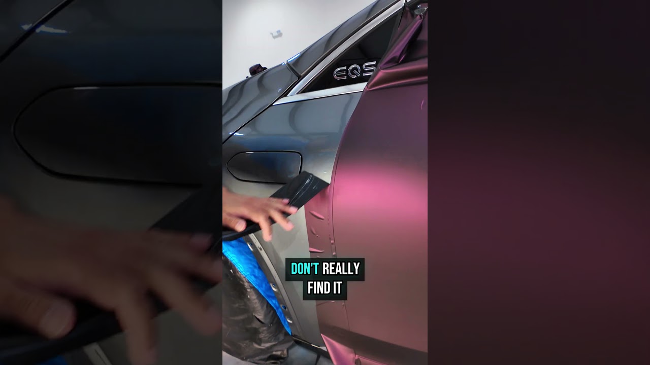 I’ve Wrapped Hundreds of Cars. This Color Made Me Nervous. #carwrapping #satisfyingvideo #purple