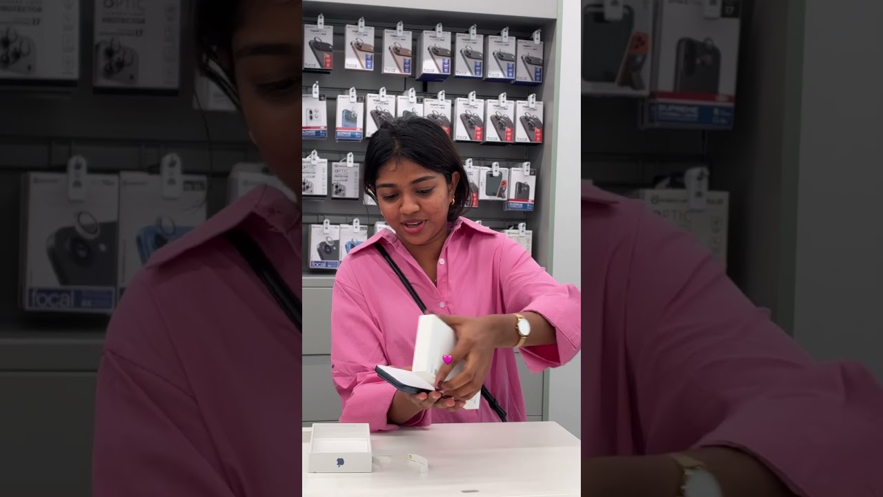 Unboxing iPhone 17 pro 🩷 #amalashaji
