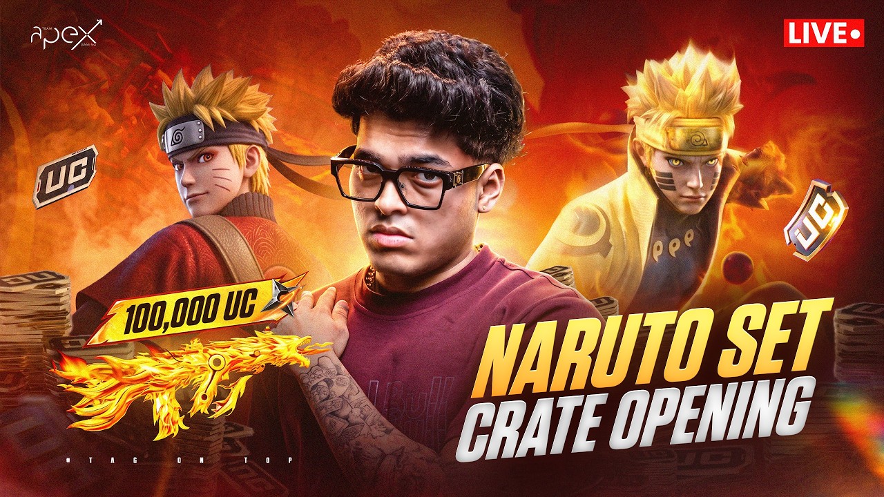 1,00,000 UC NARUTO SET OPENING | JONATHAN IS BACK!! | BGMI!
