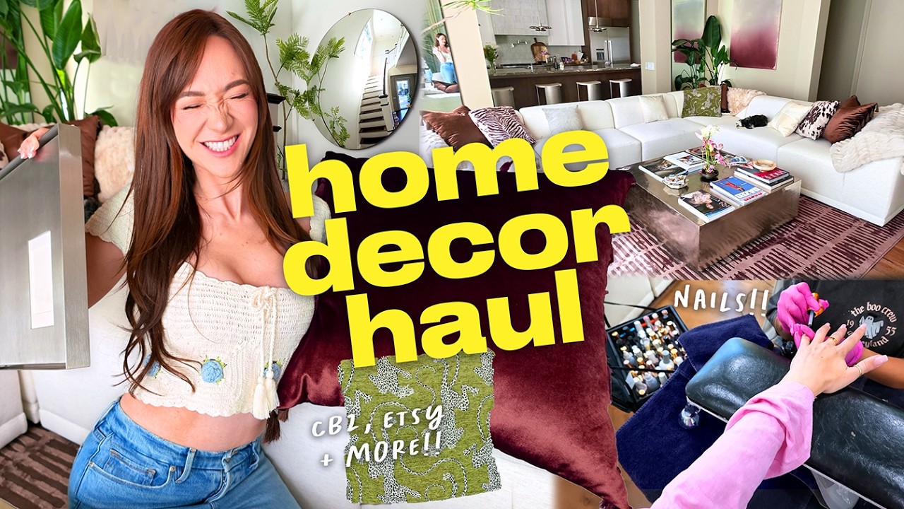 Home Decor Haul + Trying New Makeup Products!! 🏡📹🛍️