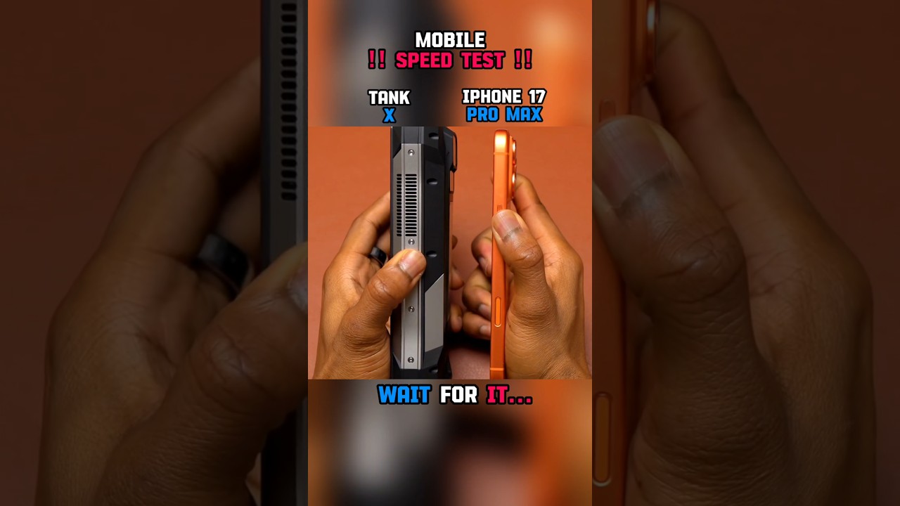 ☠️⚡ IPHONE 17 PRO MAX VS TANK X SPEED TEST!!