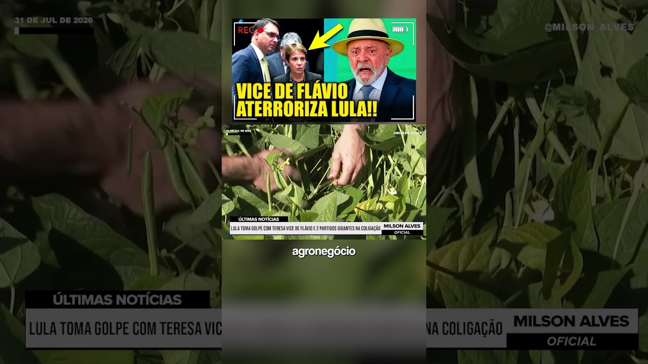 Lula TOMA GOLPE com Teresa vice de Flávio e 2 Partidos GIGANTES NA COLIGAÇÃO!!!