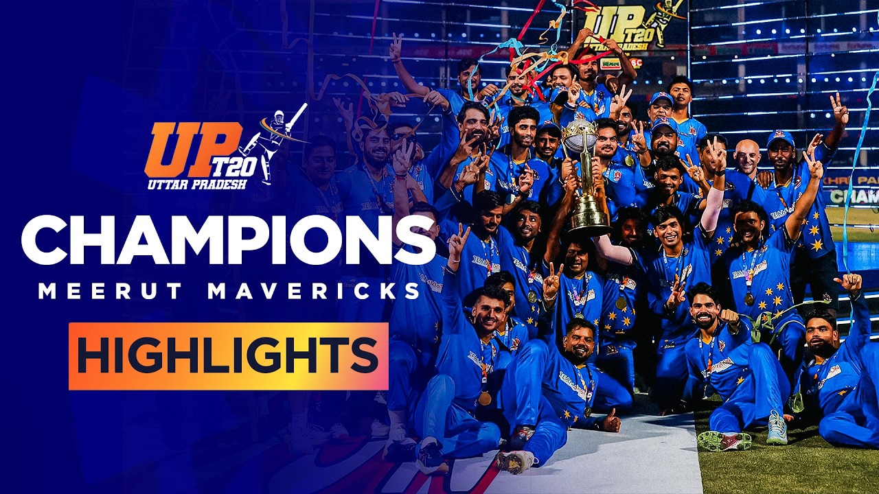 Rinku Singh’s #MeerutMavericks win #UPT20 League 2026 By 94 Runs! |  Final | Match Highlights