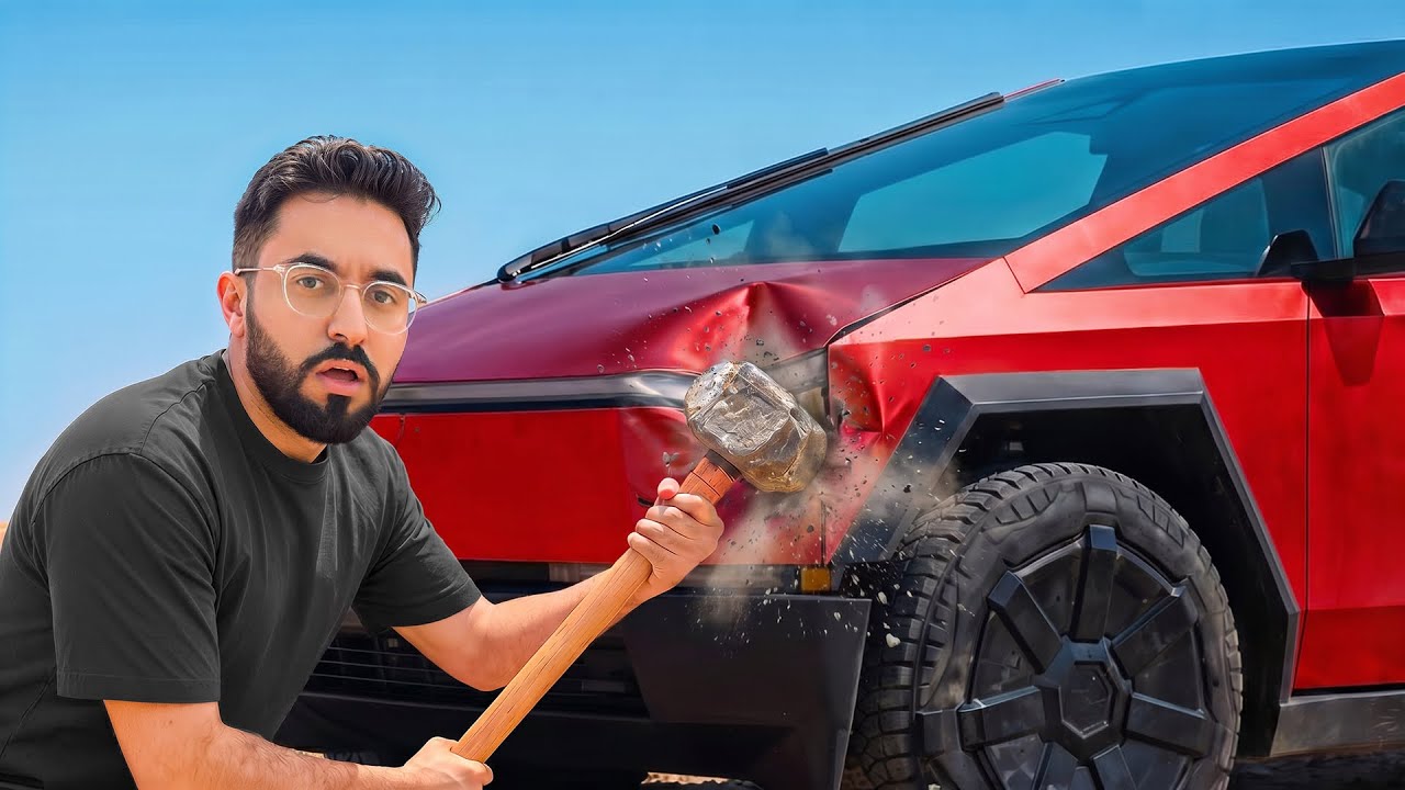 اختبرت قوة اغرب سيارة بالعالم ! 🔨🔥