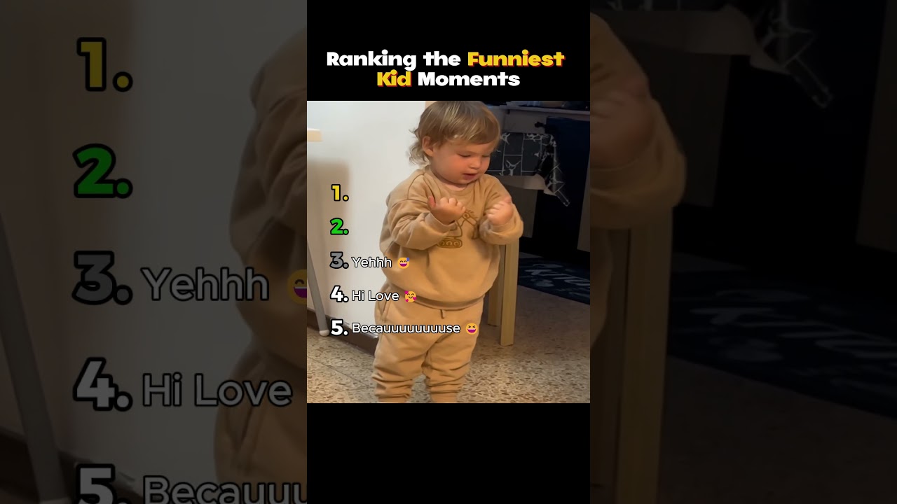 Ranking the Funniest Kid Moments #shorts