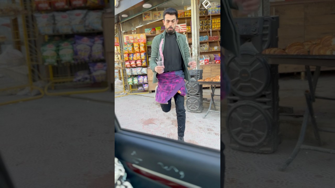 اذكى بياع عصير بالعالم 🧃🤣🤣 #shorts