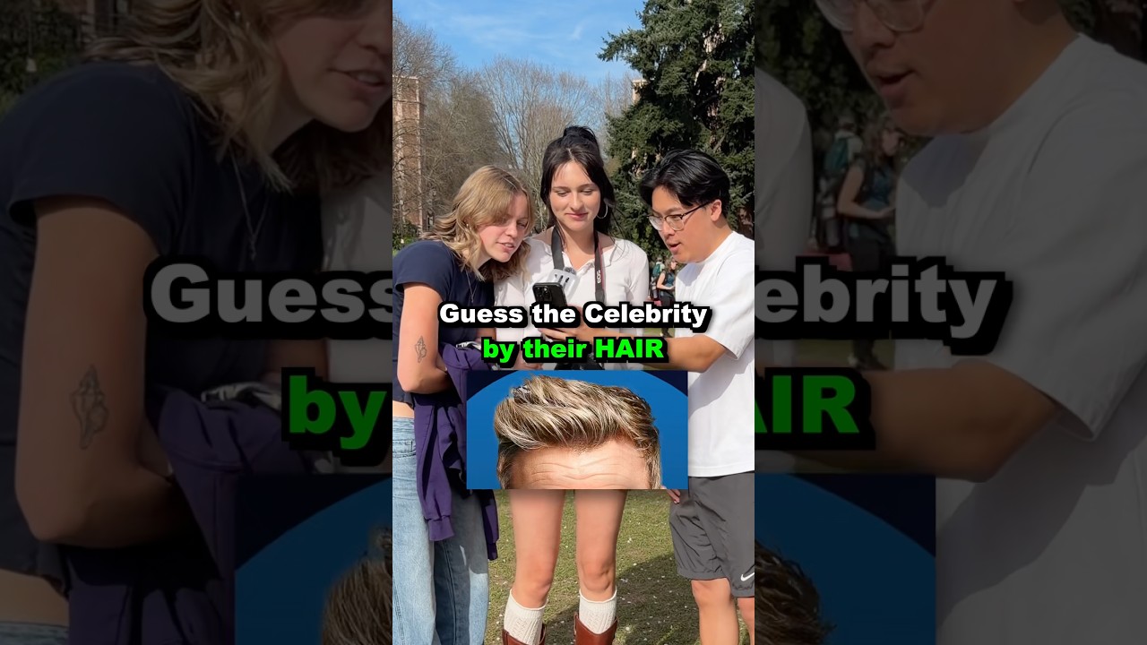 PART 2: I don’t know why she thought it was Kanye West… 😭😭 guess the celebrity by their hair